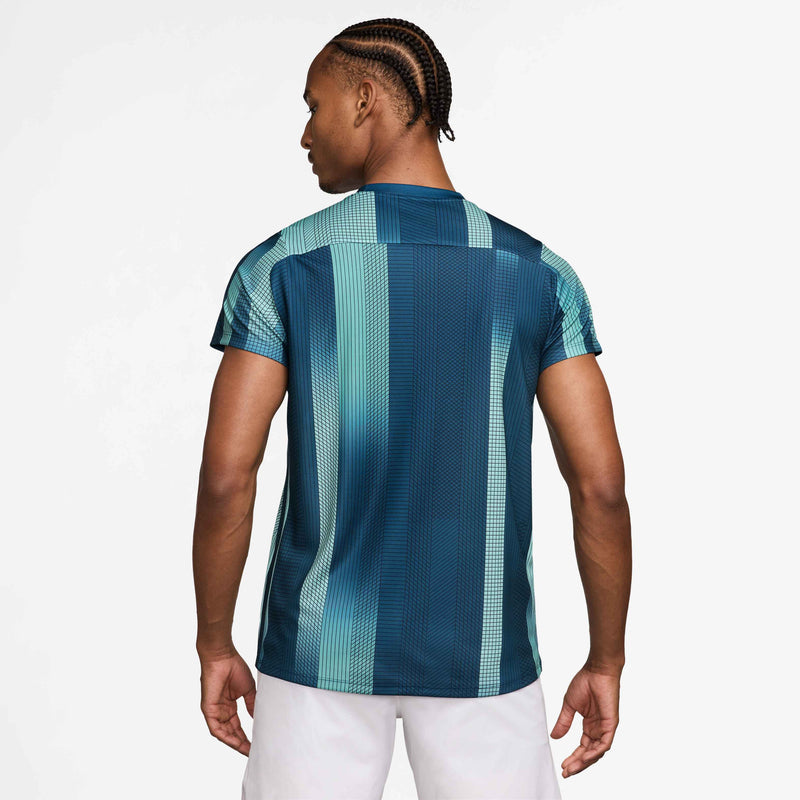 Men's Court Victory Dri-FIT Tennis Top in Blue Force/White