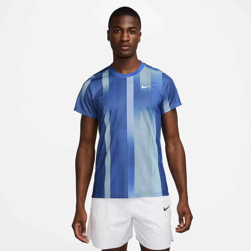 Men's Court Victory Dri-FIT Tennis Top in Comet Blue/White