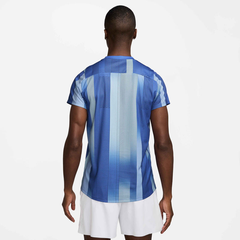 Men's Court Victory Dri-FIT Tennis Top in Comet Blue/White