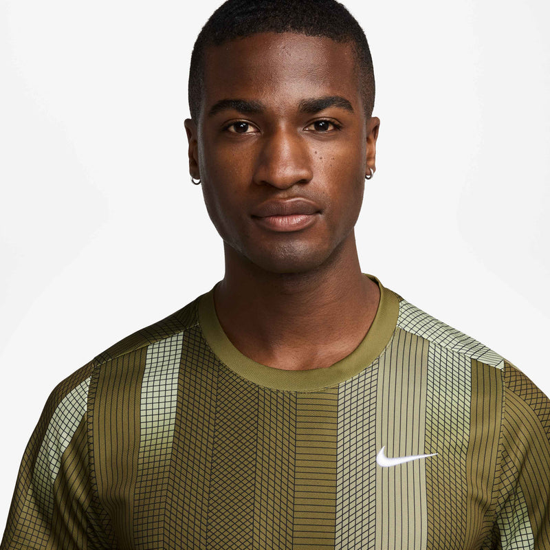 Men's Court Victory Dri-FIT Tennis Top in Olive Flak/White