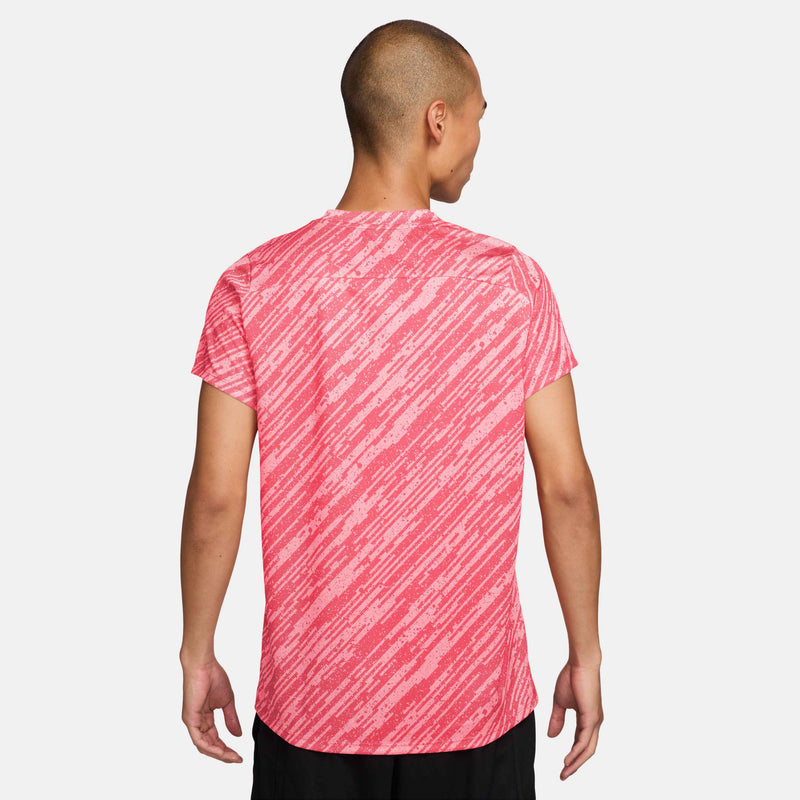 Men's Court Victory Printed Tee in Pink Foam/Black
