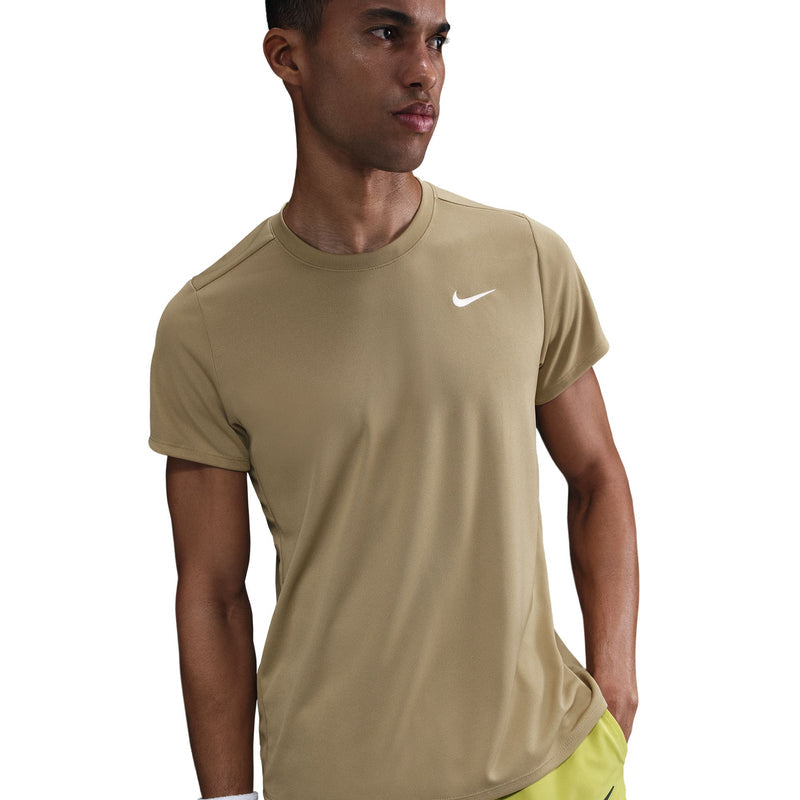 Men's Court Victory Tennis T-Shirt in Parachute Beige/White
