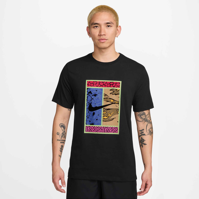 Men's Dri-Fit Court Tee in Black