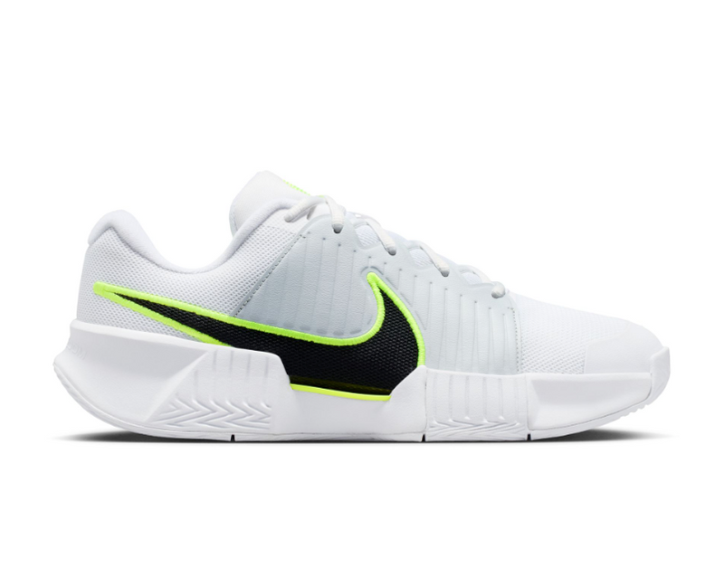 Men's GP Challenge Pro Hard Court Tennis Shoes in White/Black-Pure Platinum-Volt