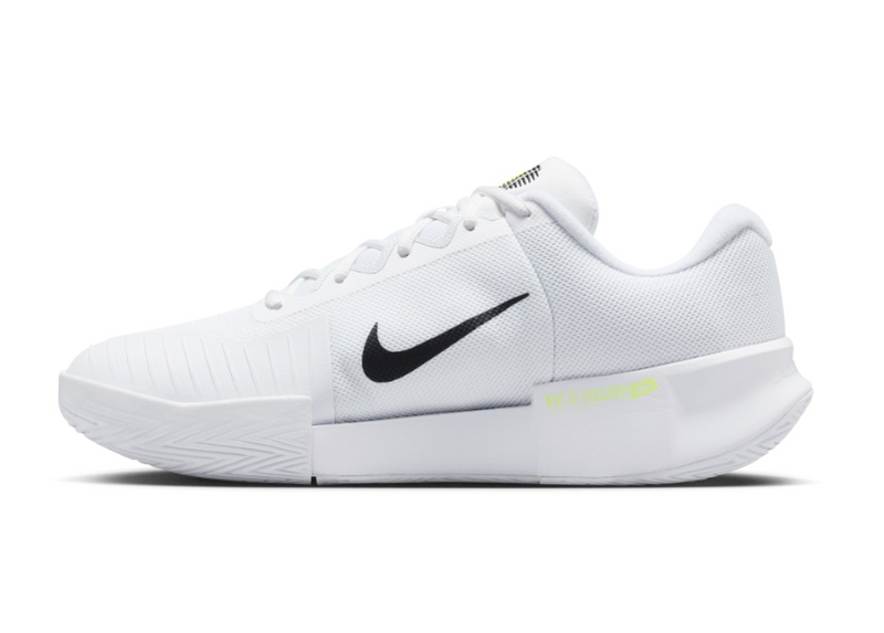 Men's GP Challenge Pro Hard Court Tennis Shoes in White/Black-Pure Platinum-Volt