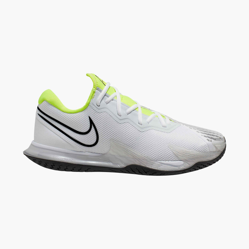 Men's Hard Court Air Zoom Vapor Cage 4 in White/Black Volt Pure Platinum