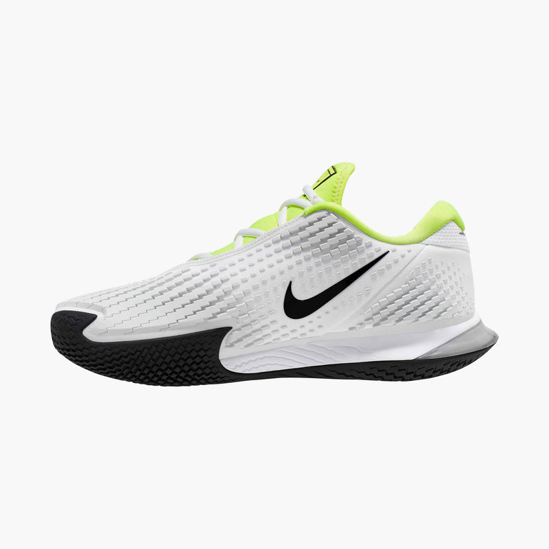 Men's Hard Court Air Zoom Vapor Cage 4 in White/Black Volt Pure Platinum