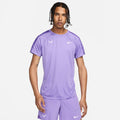 Men's Rafa Challenger Dri-FIT Short-Sleeve Tennis Top in Space Purple/White