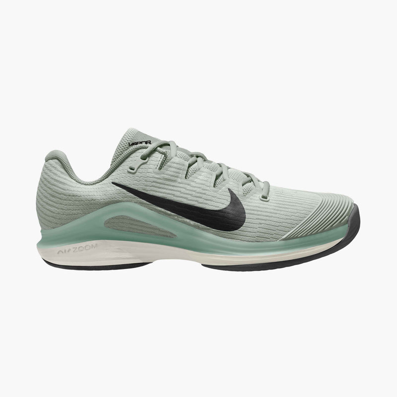 Men's Vapor 12 Hard Court Tennis Shoes in Light Silver/Black-Steam-White