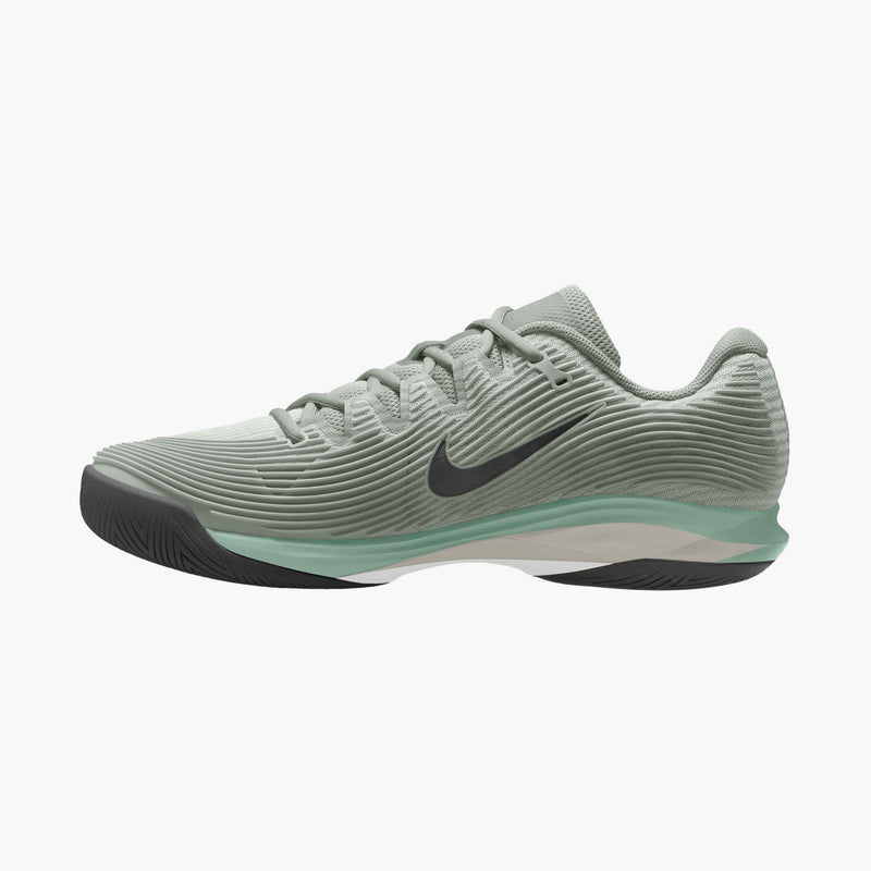 Men's Vapor 12 Hard Court Tennis Shoes in Light Silver/Black-Steam-White