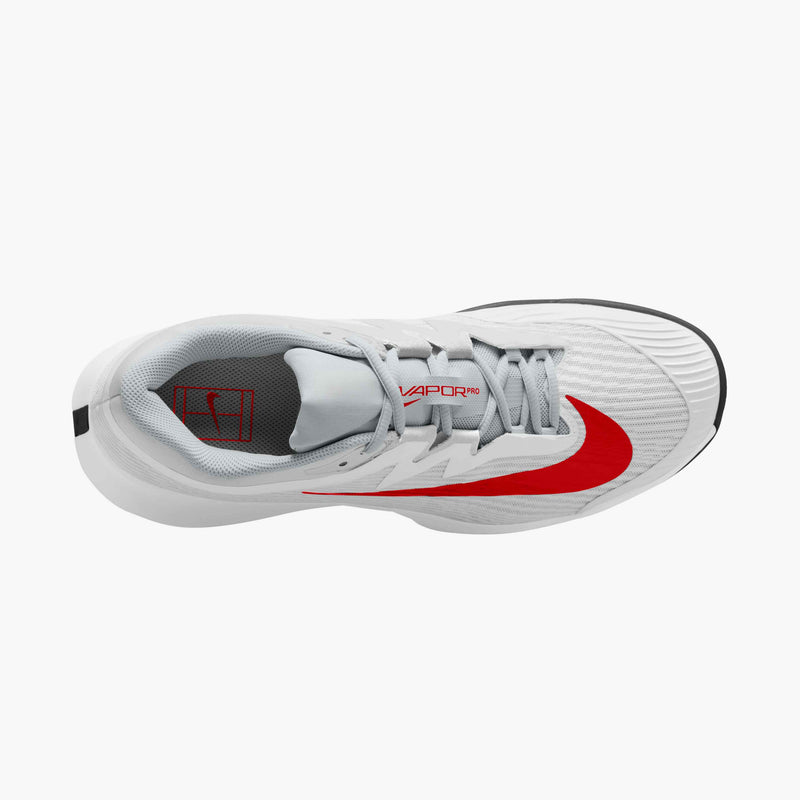 Men's Vapor Pro 3 Hard Court Tennis Shoes in White/Lt Crimson-Pure Platinum