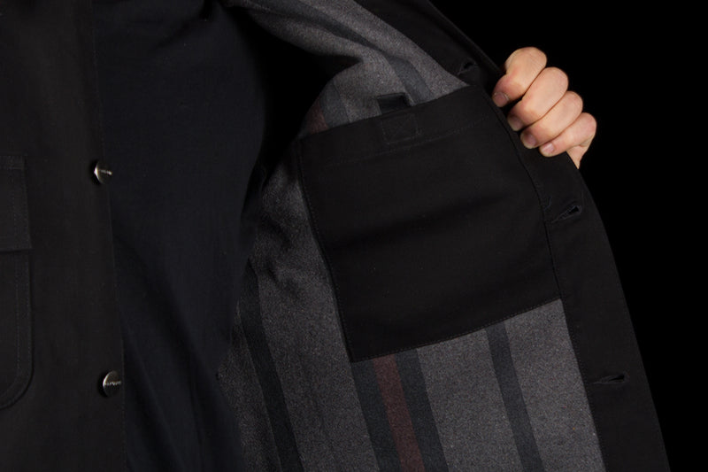 Carhartt WIP Michigan Coat Black rinsed