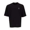 Men's black oversized crewneck T-shirt with small JORDAN logo at chest