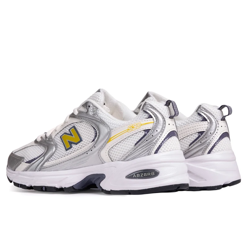 New Balance 574 - Silver/Yellow