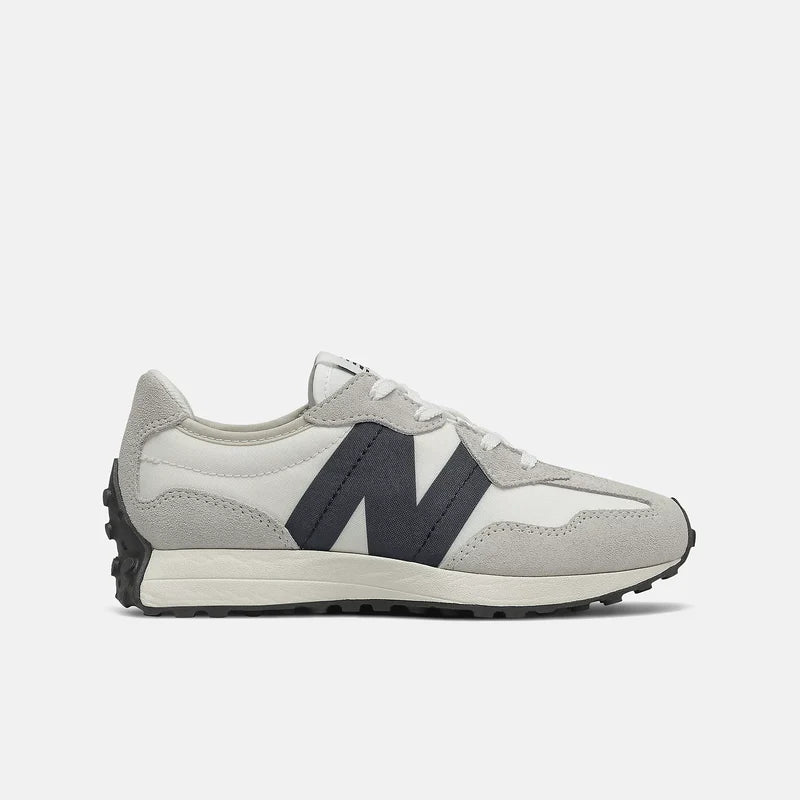New Balance Grade Boys 327 Lace Sport Lifestyle Shoes in Silver Birch