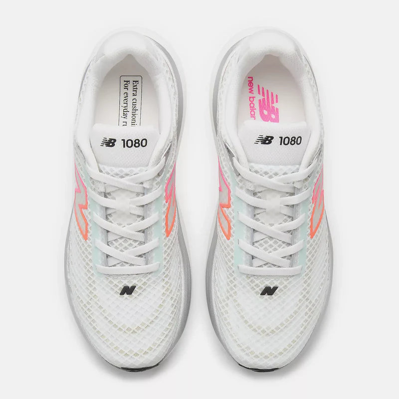New Balance Women's 1080v15 Breathe Running Shoes in Nb 103 White