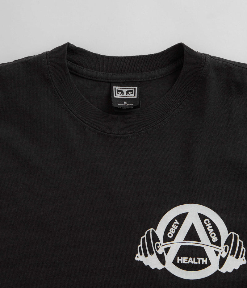 Obey Nothing T-Shirt in Vintage Black