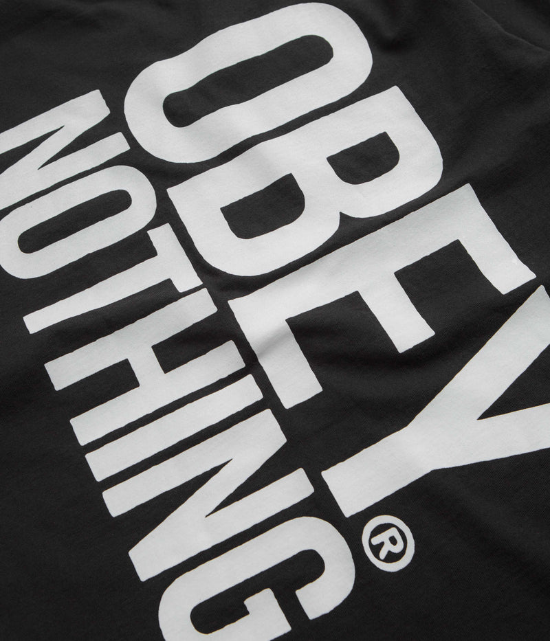 Obey Nothing T-Shirt in Vintage Black