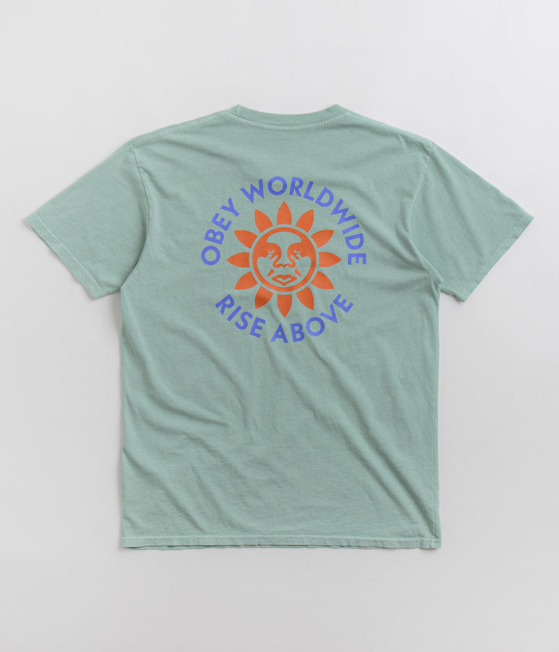 Obey Rise Above T-Shirt in Surf Spray