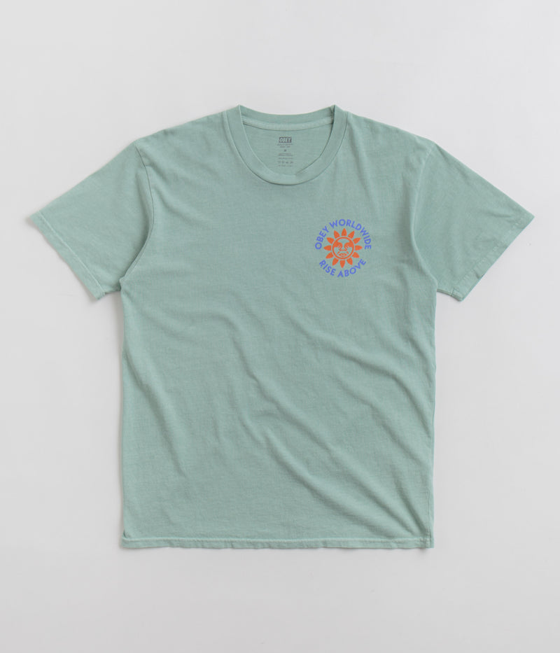 Obey Rise Above T-Shirt in Surf Spray
