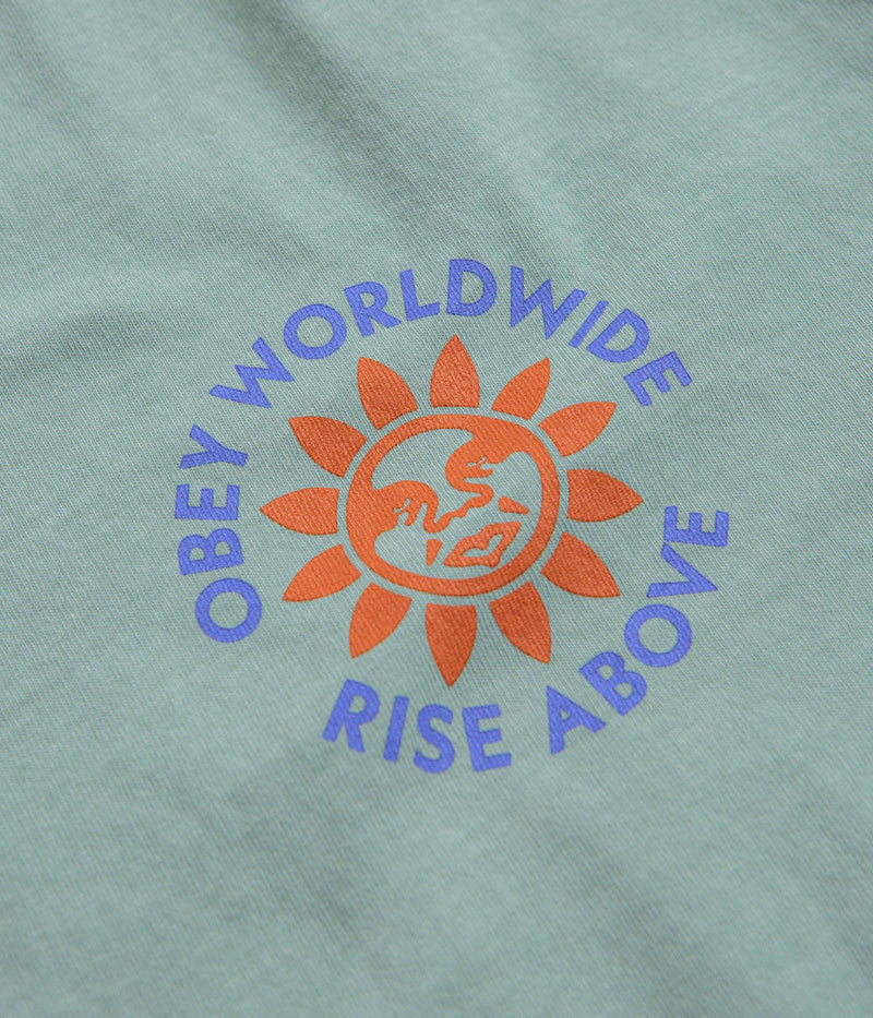 Obey Rise Above T-Shirt in Surf Spray