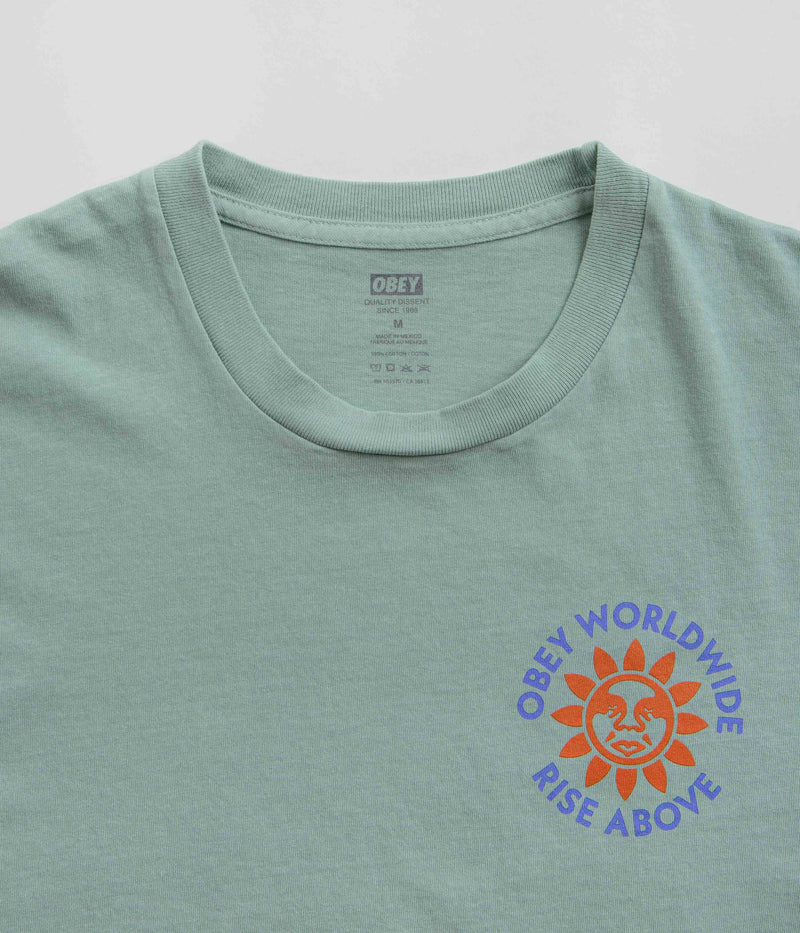 Obey Rise Above T-Shirt in Surf Spray