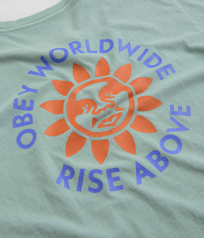 Obey Rise Above T-Shirt in Surf Spray