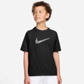 Older Kids' (Boys') Multi Dri-Fit Short-Sleeve Training Top In Black/White