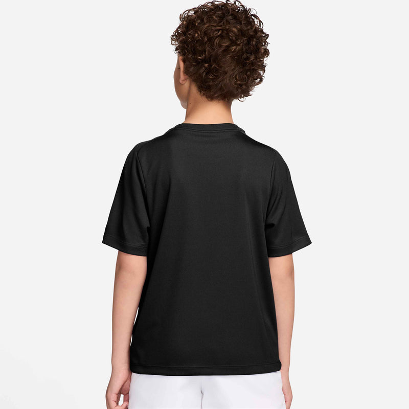 Older Kids' (Boys') Multi Dri-Fit Short-Sleeve Training Top In Black/White