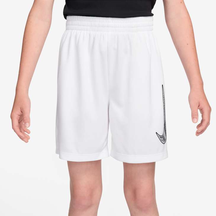 Older Kids' (Boys') Multi Dri-Fit Training Shorts In White/Black