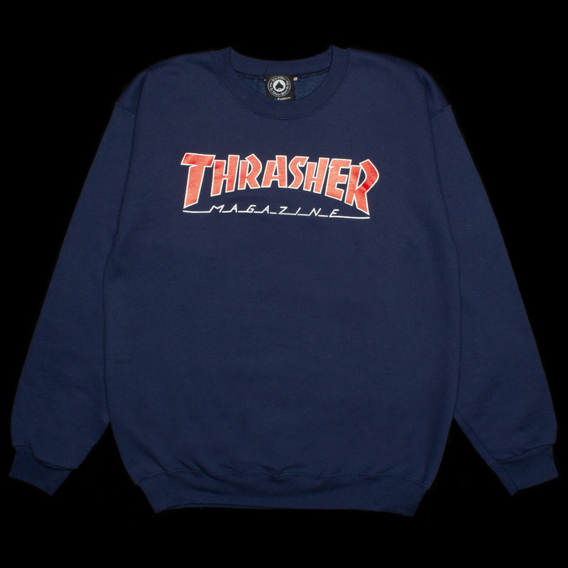 Thrasher Outlined Crewneck Style # : 144451 Color : Navy