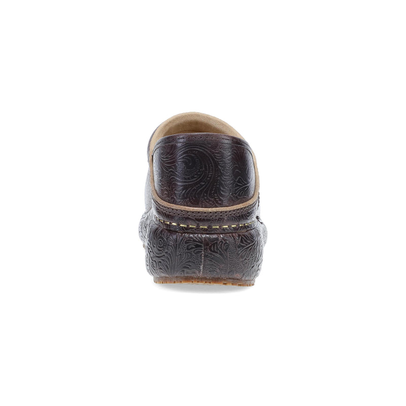 Heel image of Platform Pro Clog Brown Tooled