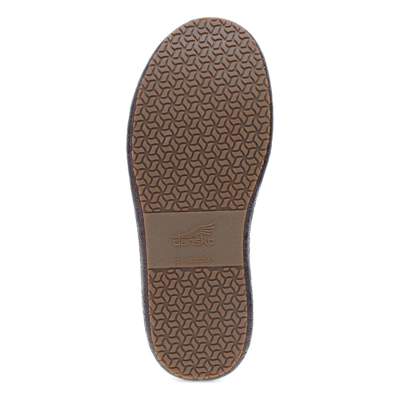 Bottom image of Platform Pro Clog Brown Tooled