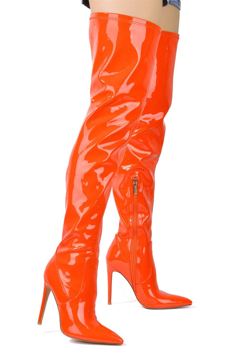 Pointy Toe Stiletto Heel Tall Dress Boots Dalen By Cape Robbin