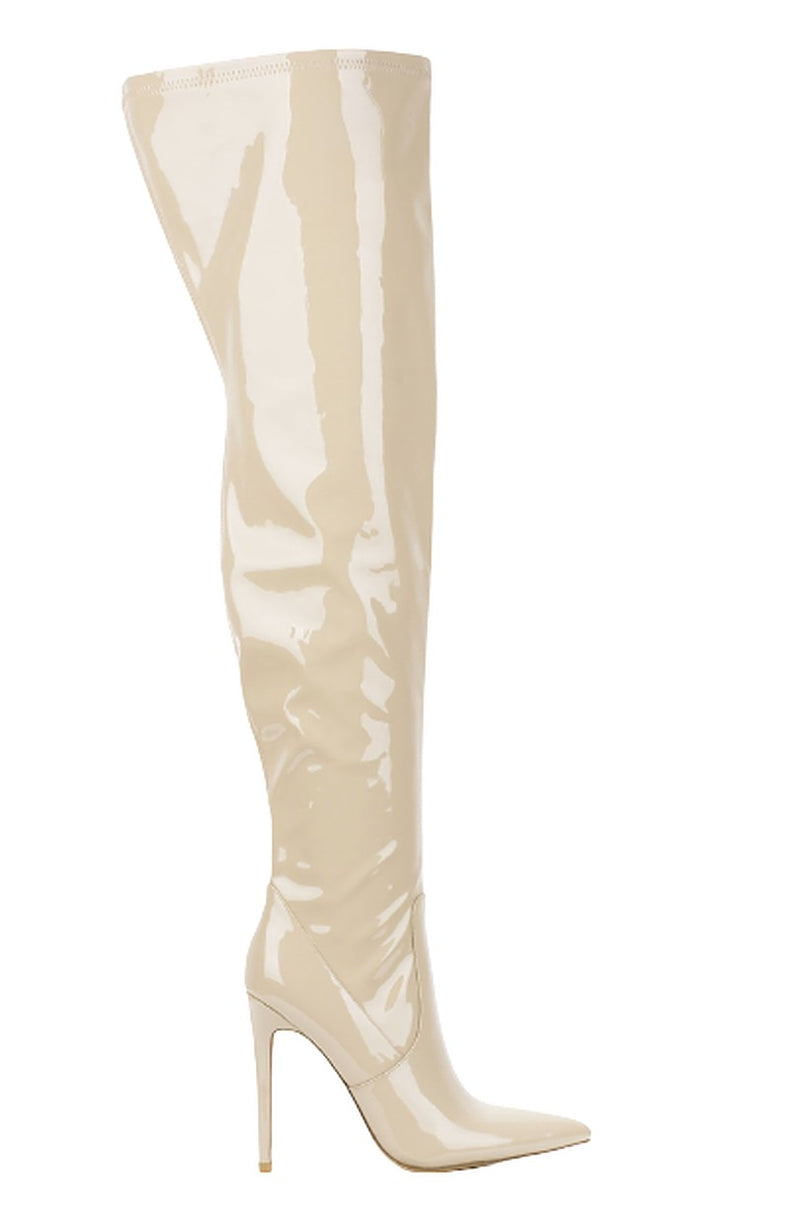 Pointy Toe Stiletto Heel Tall Dress Boots Dalen By Cape Robbin