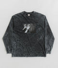 Polar Caged Hands Acid Long Sleeve T-Shirt in Black