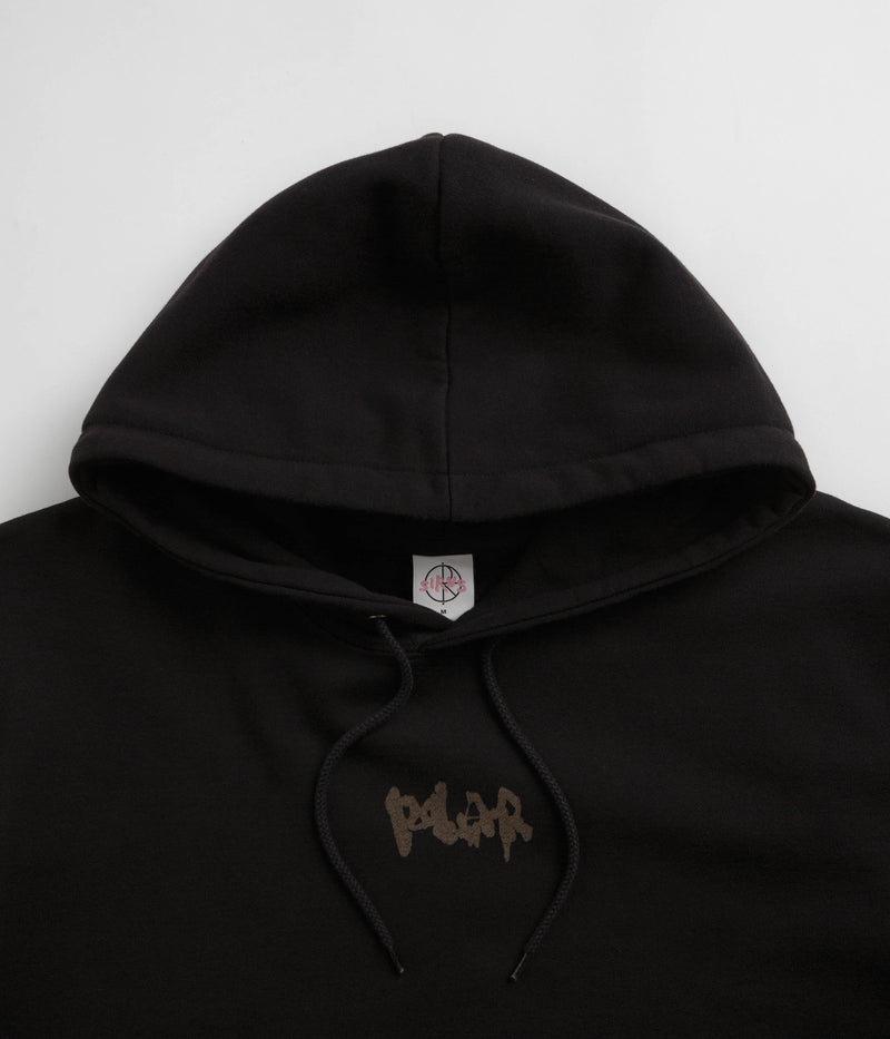 Polar Drip Logo Dave Hoodie in Black