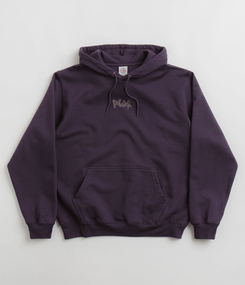 Polar Drip Logo Dave Hoodie in Dark Violet