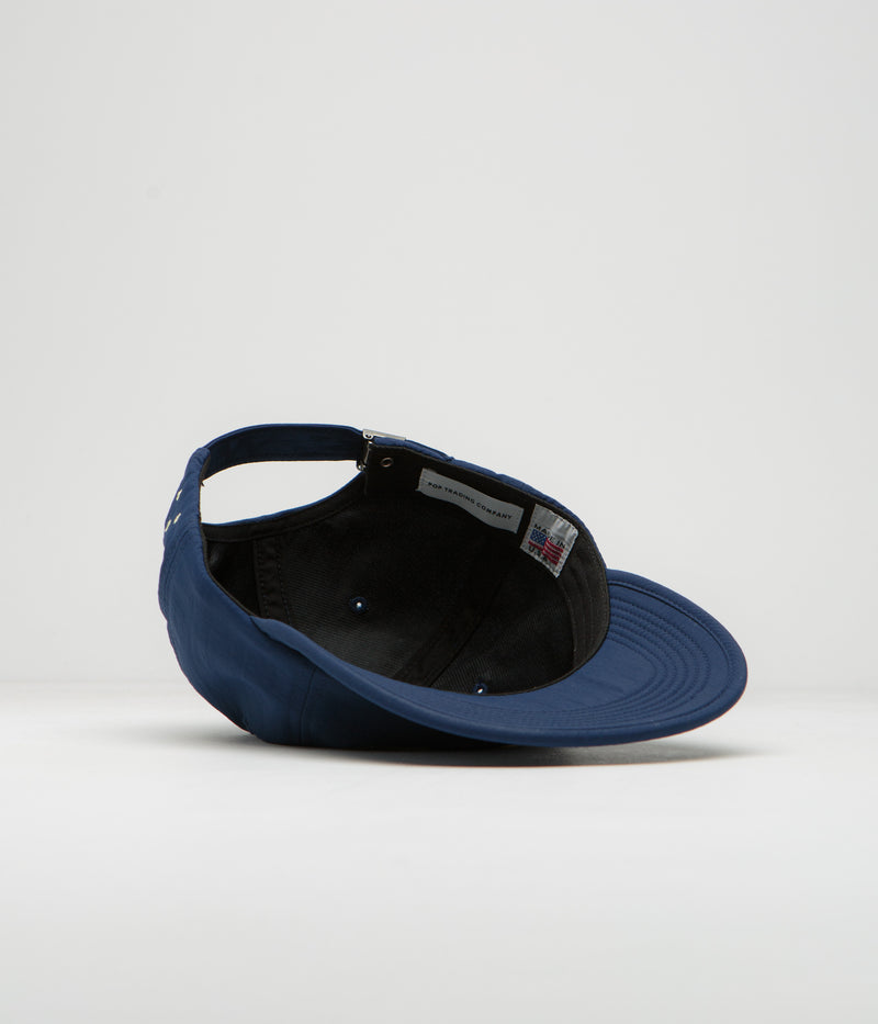 Pop Trading Company Flexfoam Cap in Navy and Snapdragon