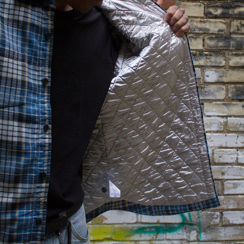 Quilted Lined Plaid Shirt