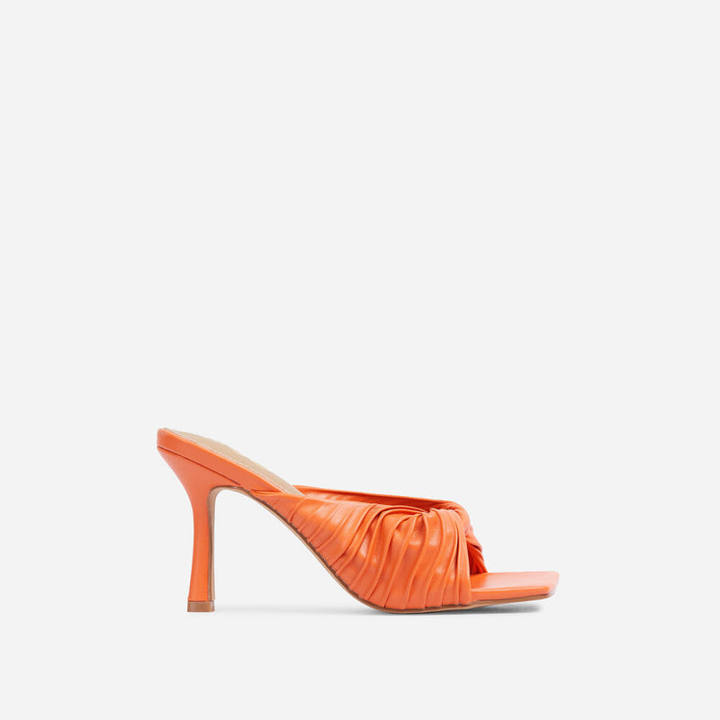 Reese By Lemonade Square Peep Toe Kitten Heel Sandals