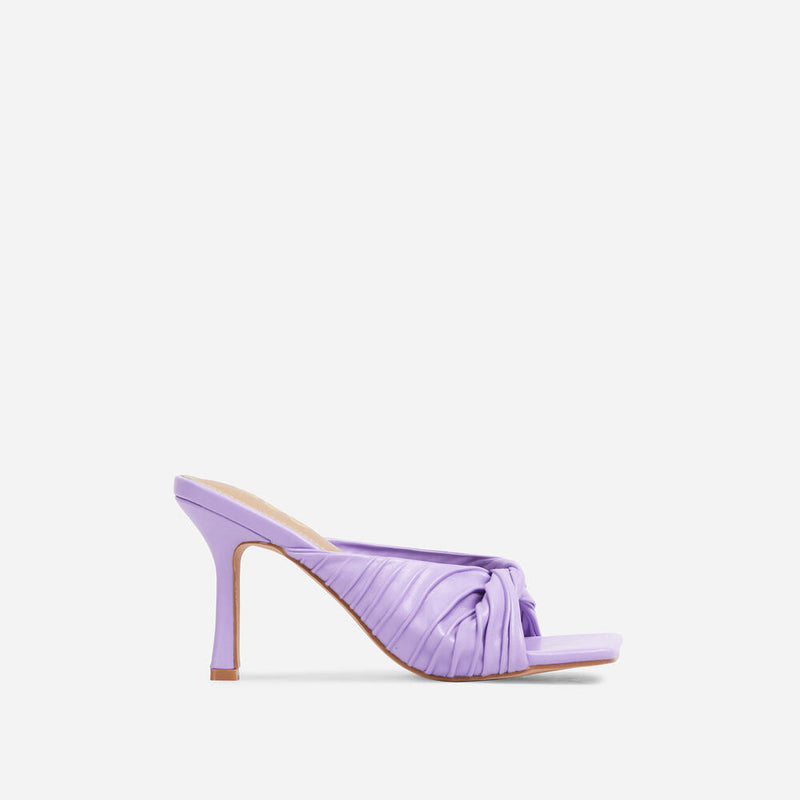 Reese By Lemonade Square Peep Toe Kitten Heel Sandals