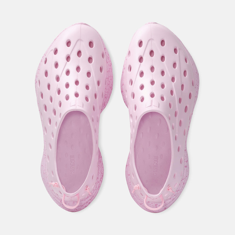 KANE Revive recovery shoe in bubblegum pink color, top view