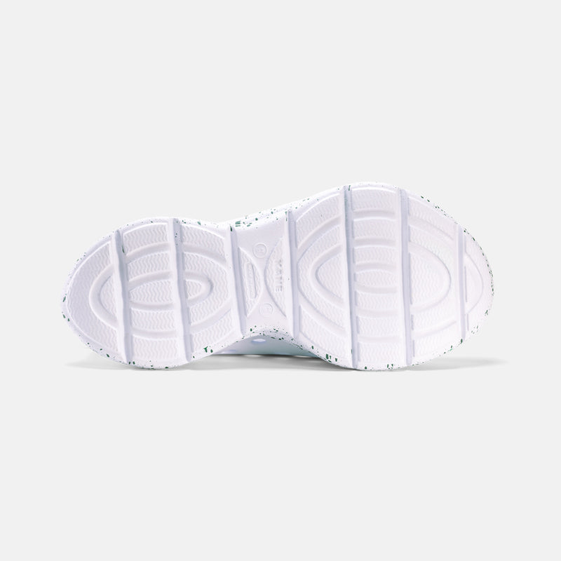 Revive Kids - All White / Green Speckle