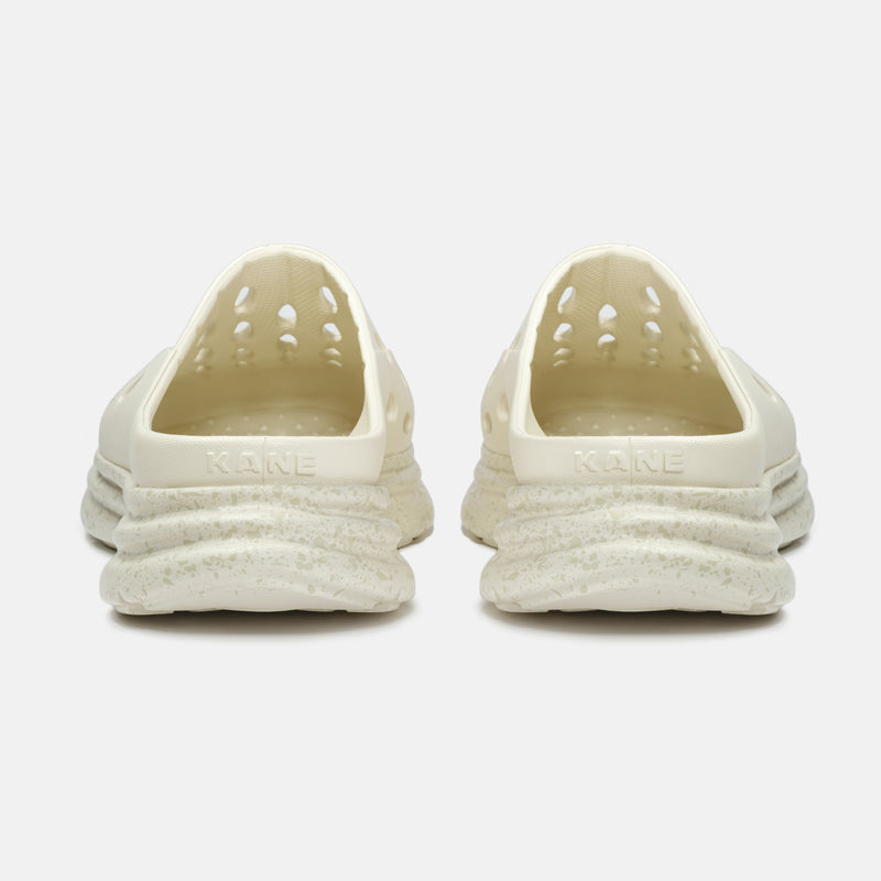 KANE Revive OB recovery shoe in bone color, back view