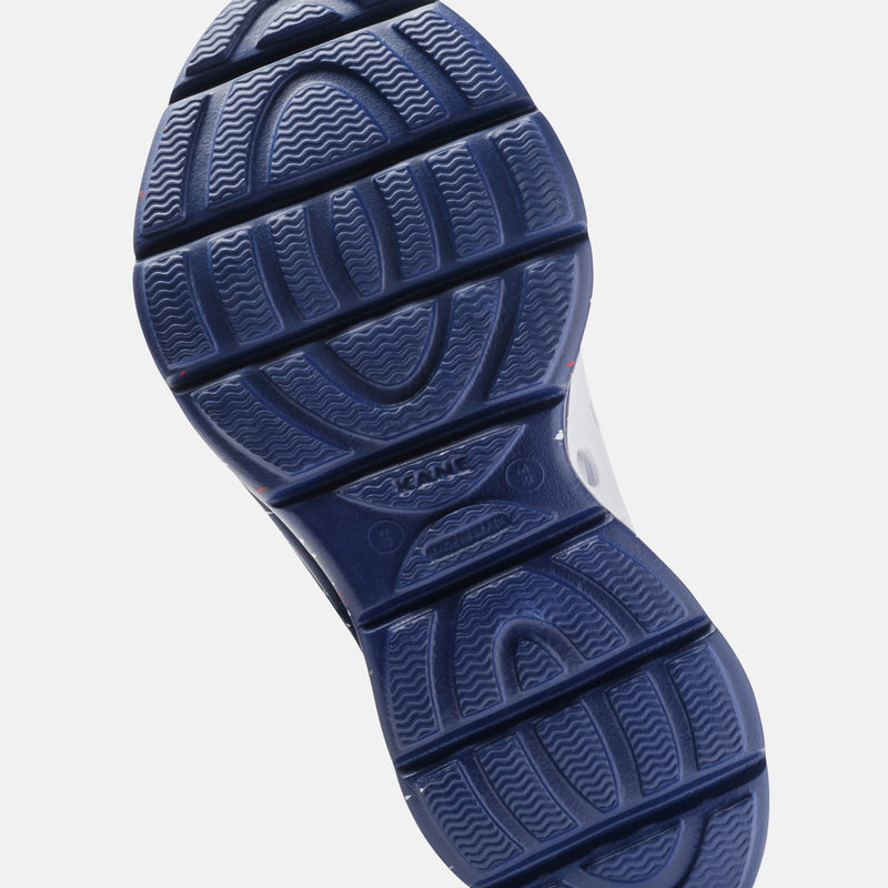 KANE Revive recovery shoe in stars and stripes color, bottom view