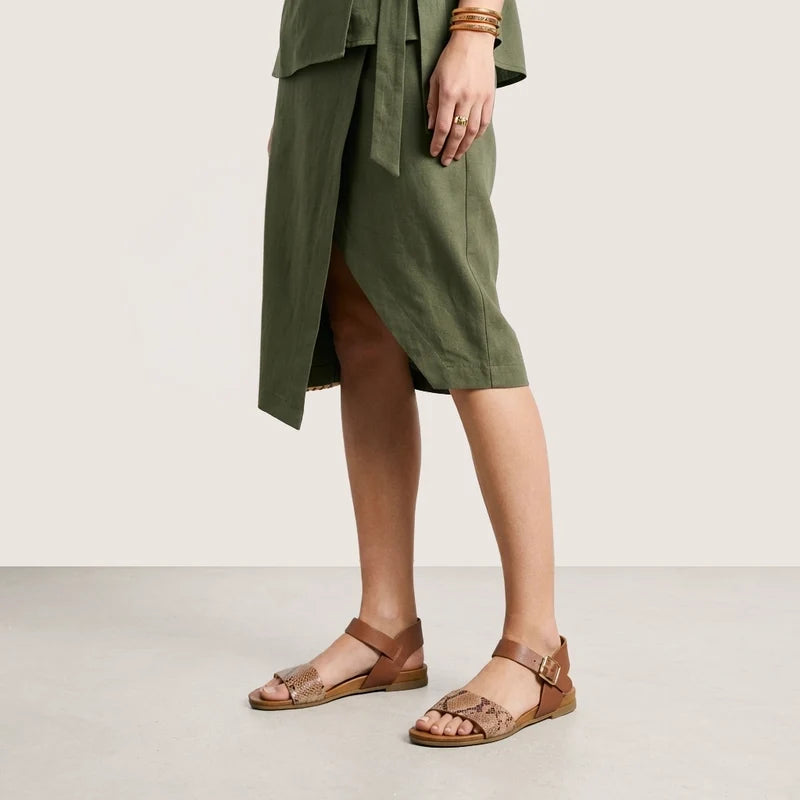 Rockaway - Brown Snake Print