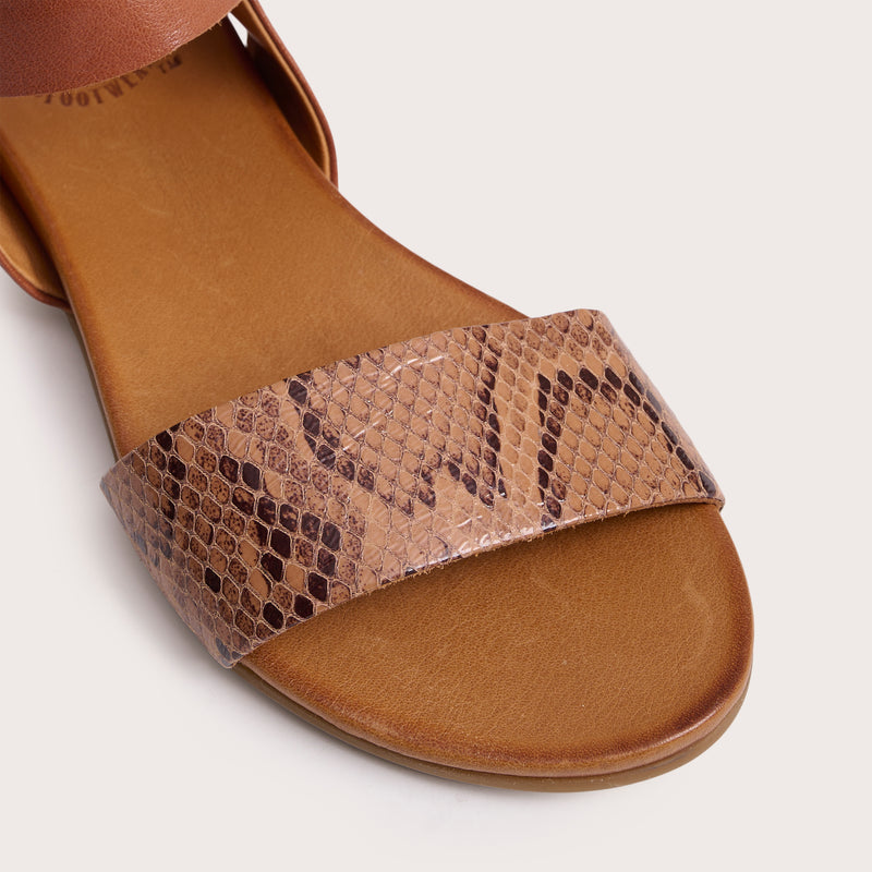 Rockaway - Brown Snake Print