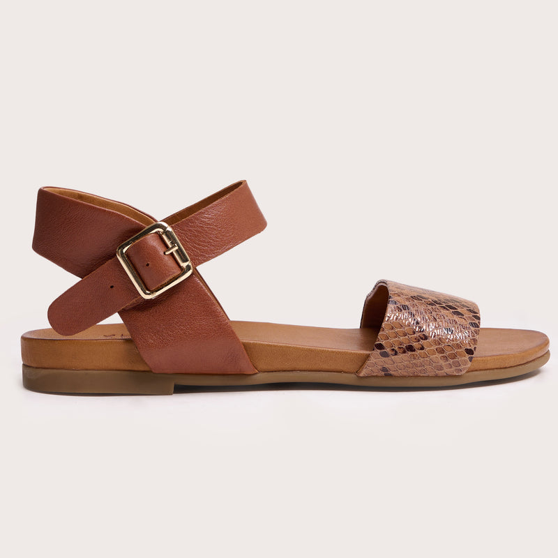 Rockaway - Brown Snake Print