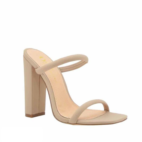 Rodeo Square Toe Block Heel Sandal